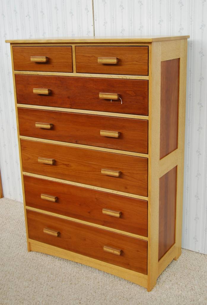 Cherry Oak Walnut Chest Of Drawers De Vries Woodcrafters