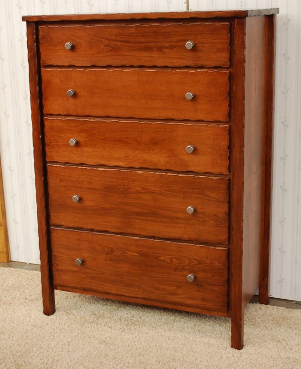 Maple 5 Drawer Chest Of Drawers De, 5 Drawer Dresser With Deep Drawers